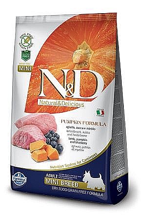 ����� ����� ��� ����� �����  ���� ���� ���� 7 �"� N&D Low Grain  LAMB ADULT MINI