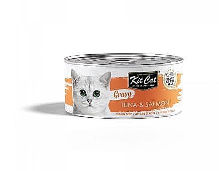 ��� �� ����� ����� ���� ���� ������ ����� 70 ��� Kit Cat Gravy Canned Food Tuna & Salmon