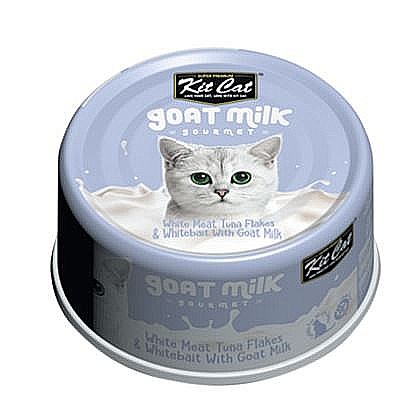 ��� �� ����� ����� �� ���� ��� �� ���� ���� ��������� 70 ��� Kit Cat White Meat Tuna Flakes & Whitebait With Goat Milk 